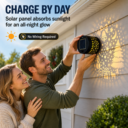 ☀️ Decorative Wall Light: Festive Light Patterns, IP65, Auto-On At Night