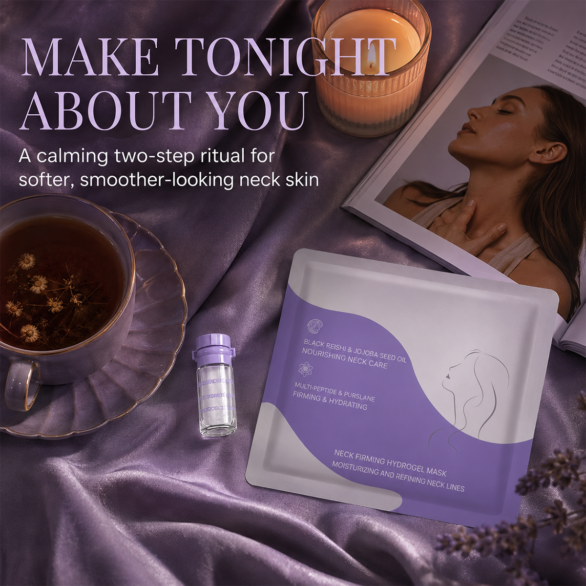 Firming Neck Mask, Fine‑Line Care for Neck Skin