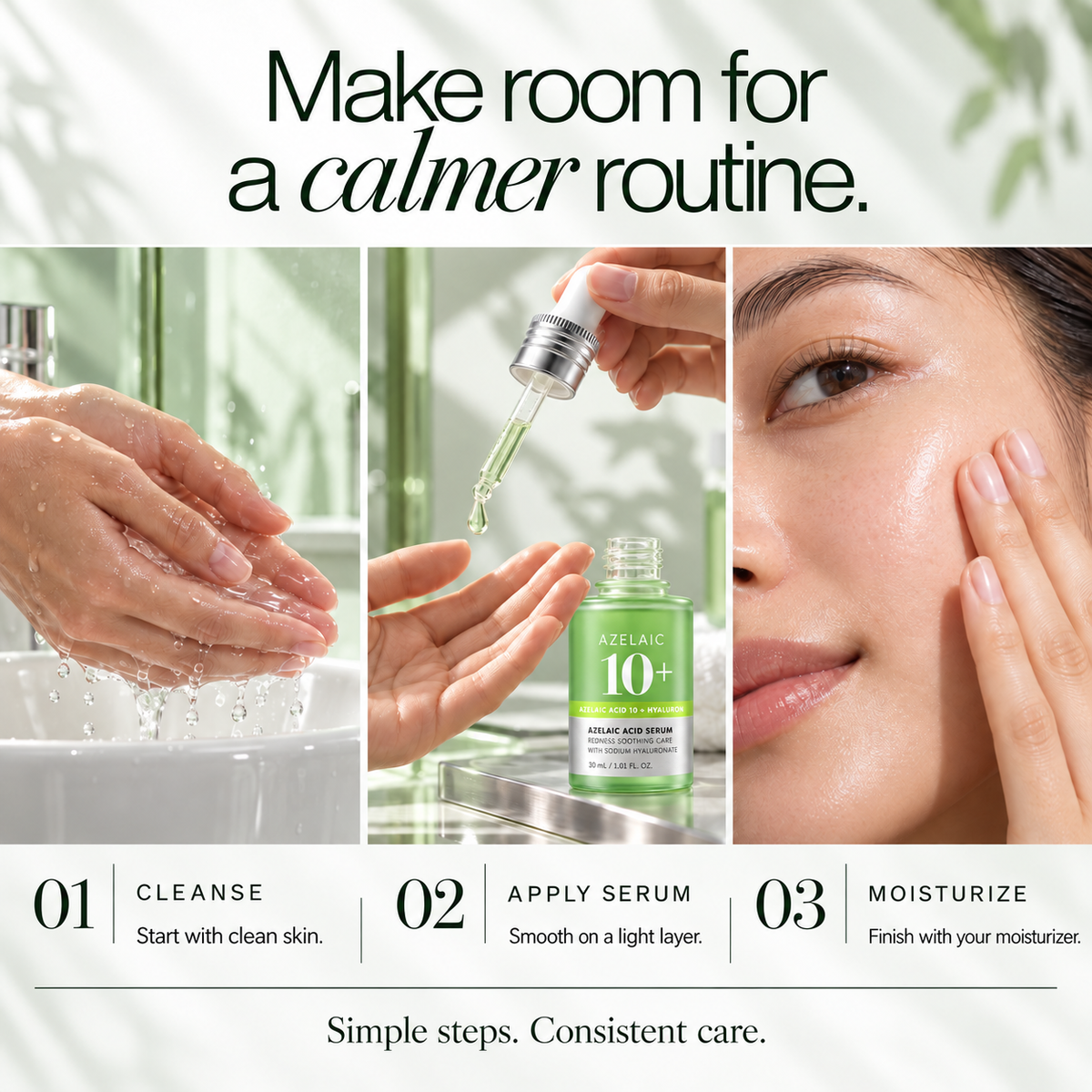 Azelaic Acid 10% + Hyaluronic Acid Soothing Serum, 30ml