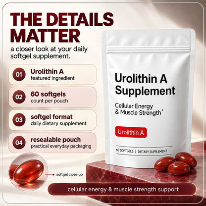 Urolithin A Softgels, Cellular Energy & Muscle Wellness Support