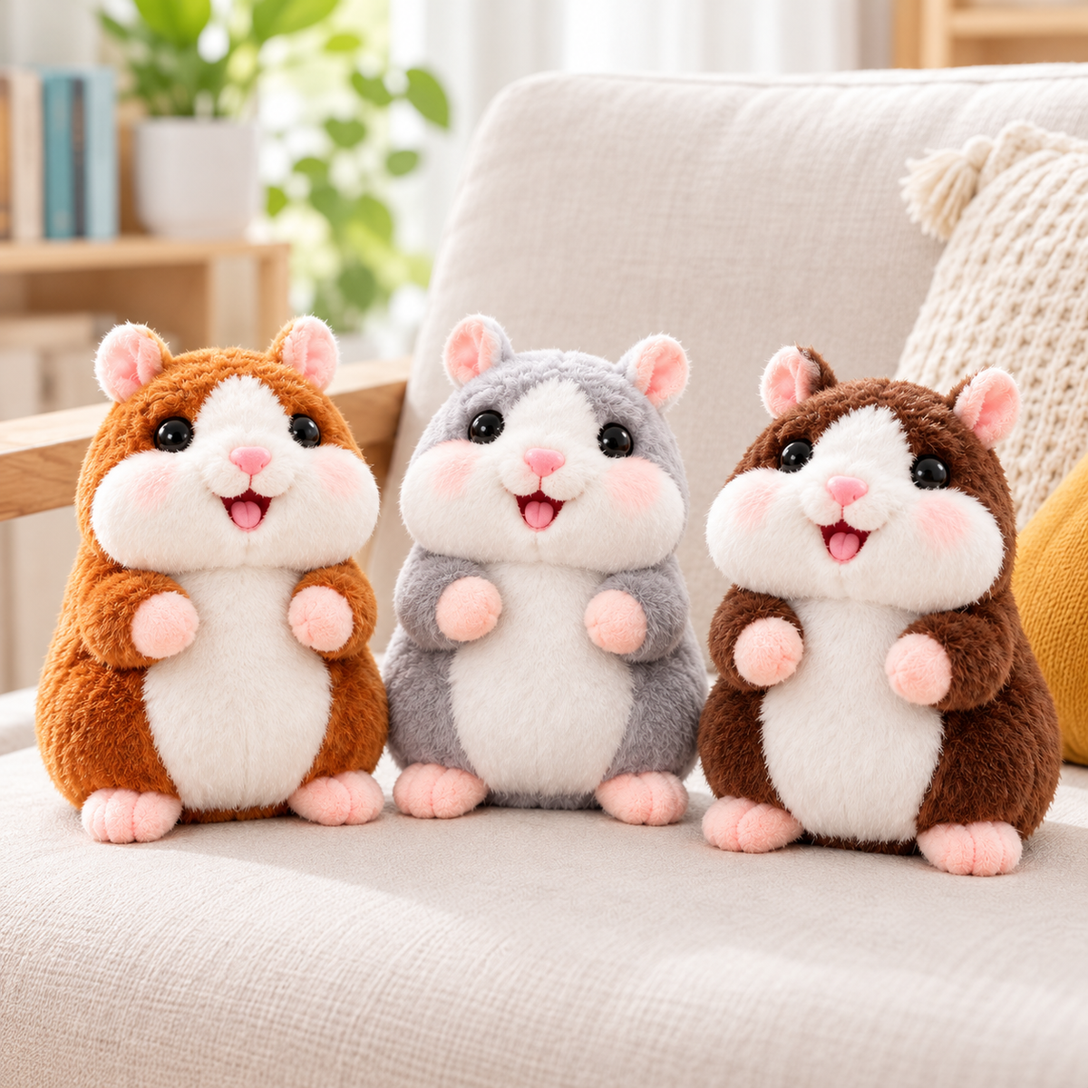 ✨Talking Hamster Plush – repeats whatever you say, auto head-shaking, hilarious fun for kids & adults.🎁