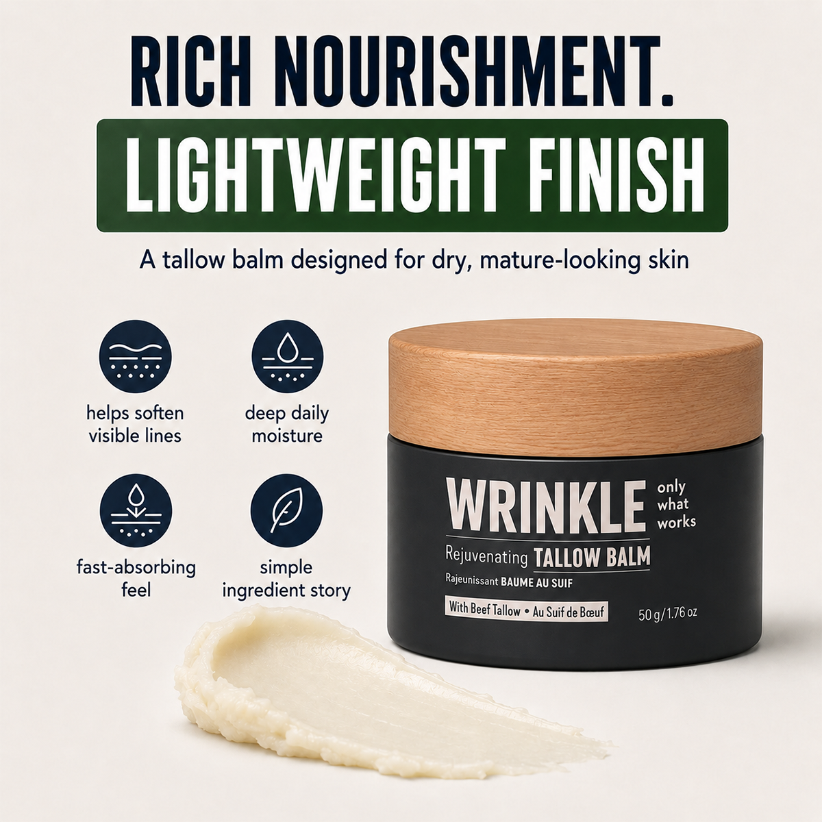 Wrinkle Defense Tallow Balm