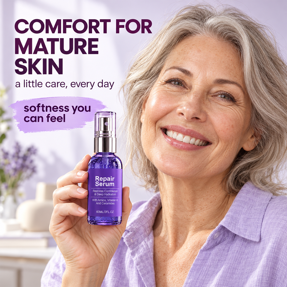 Bruise Reduction Derma Restore Serum With Arnica, Vitamin K & Ceramides