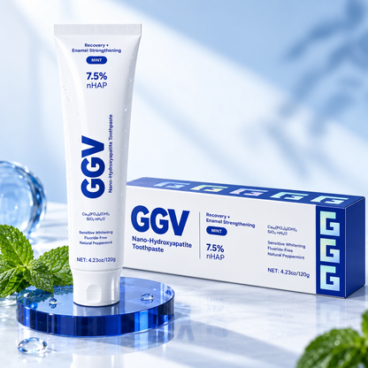 7.5% nHAP Fluoride‑Free Nano‑Hydroxyapatite Toothpaste, Mint