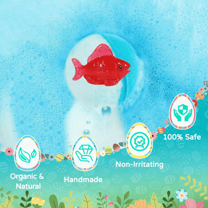 🔥🛁 Natural Bath Bombs for Kids with Mega Bubbles & Surprise Inside 🥚✨12 pcs[1 Box]