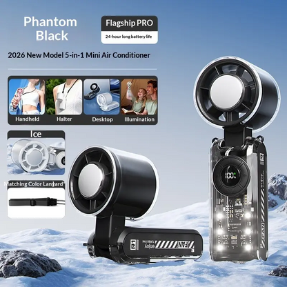 4-in-1 portable refrigeration handheld turbo fan