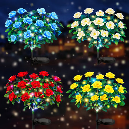 🌸✨ Memorial Garden Bloom Lights – Featuring Ultra-Realistic Artificial Petals, Solar-Powered & Weatherproof🏡🌪️
