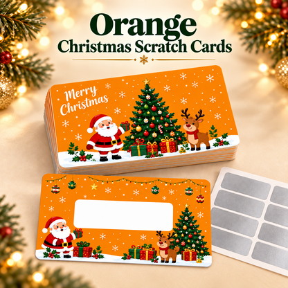 🎄60Pcs Kids Christmas Scratch Off Reward Cards, Xmas Party Supplies
