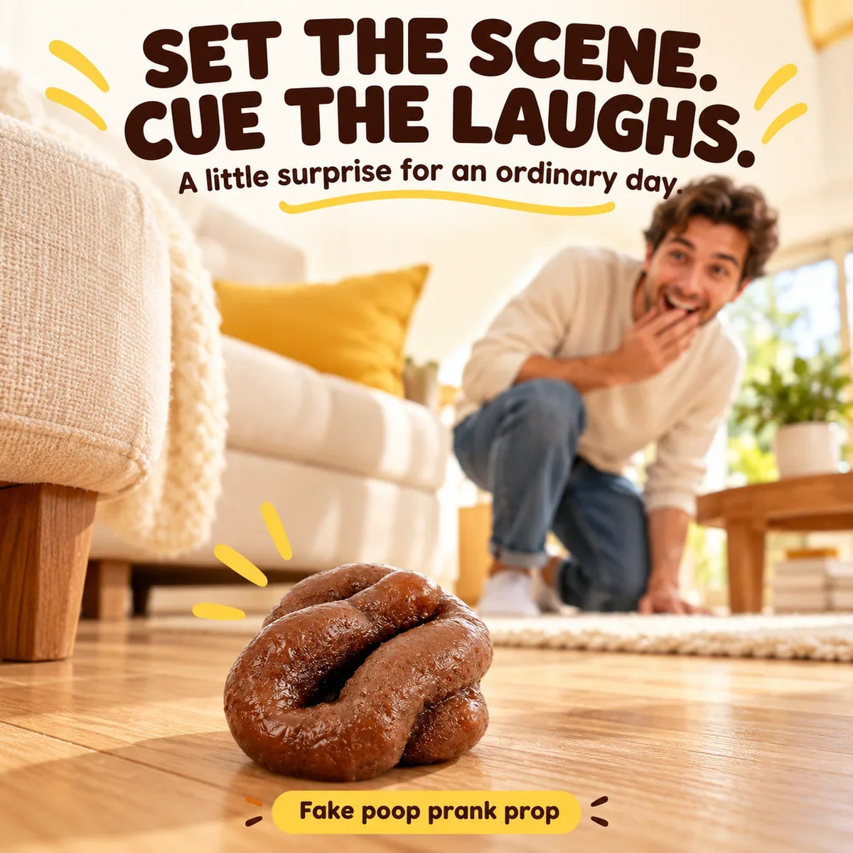 😂💩7-Piece Realistic Fake Poop Prank Set – Funny Gag Gift