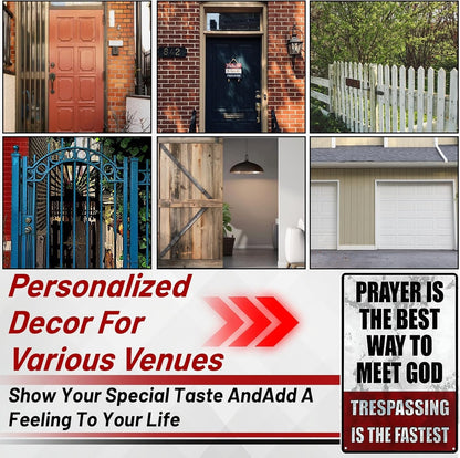 Metal No Trespassing Signs Private Property Funny