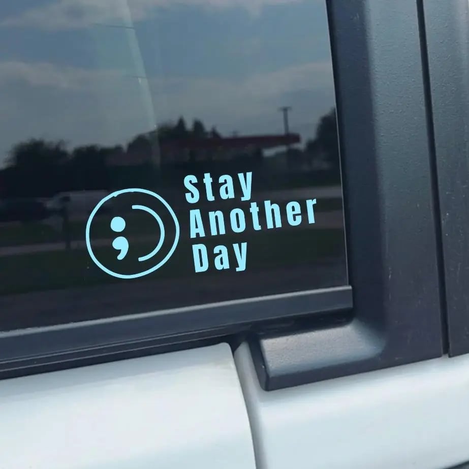 Share Pack SAD Mental Health Awareness Car Decal, 5 Pcs