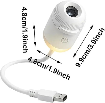 2-in-1 Galaxy Star Projector USB Night Light for Indoor Decor