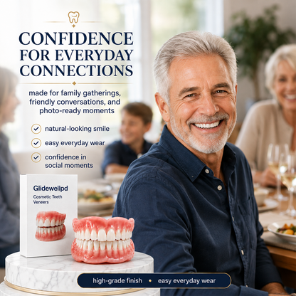 Comfort Full‑Cover Dentures for Senior Men