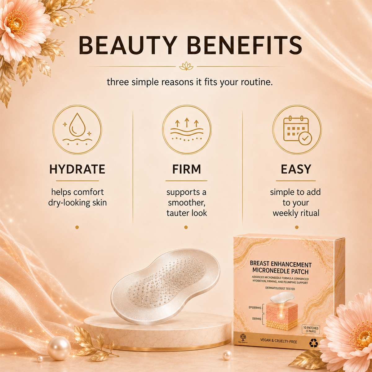 Breast Enhance Mentmicroneedle Patch