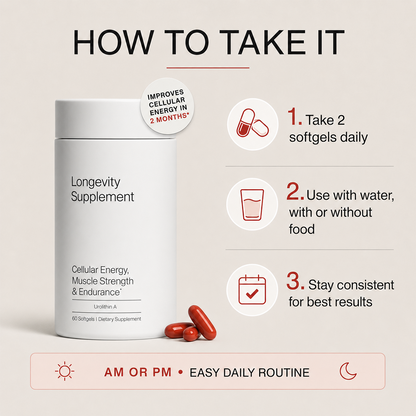 Urolithin A Softgels, Daily Dietary Supplement for Cellular Health, Muscle & Healthy Aging Support