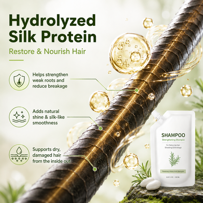 Strengthening Shampoo for Reducing Hair Shedding & Breakage
