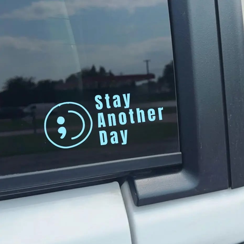 Share Pack SAD Mental Health Awareness Car Decal, 5 Pcs