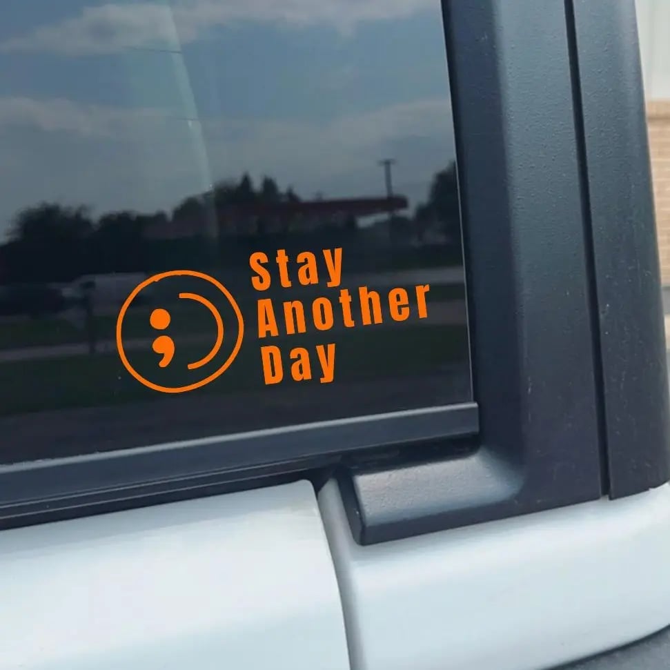 Share Pack SAD Mental Health Awareness Car Decal, 5 Pcs