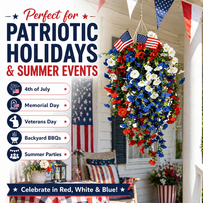 4th of July Decoration Tricolor Patriotic Artificial Flower