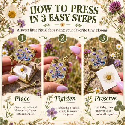 🌼Mini Flower Press Keepsake for Tiny Blooms & Petals