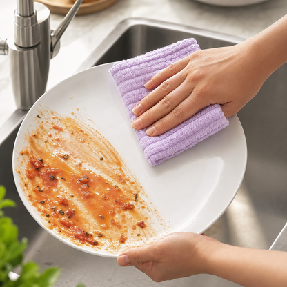 Multipurpose Reusable Tear-Off Cleaning Cloth Roll