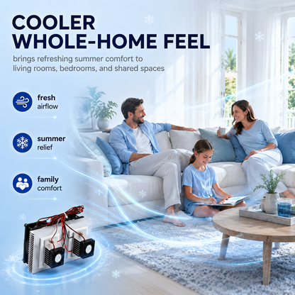 Dual 12V DC Peltier Semiconductor Cooling Module Kit, DIY Space Cooling Unit with Heat Sink