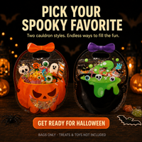 5Pcs Pumpkin Cauldron + 5Pcs Witch’s Brew Cauldron