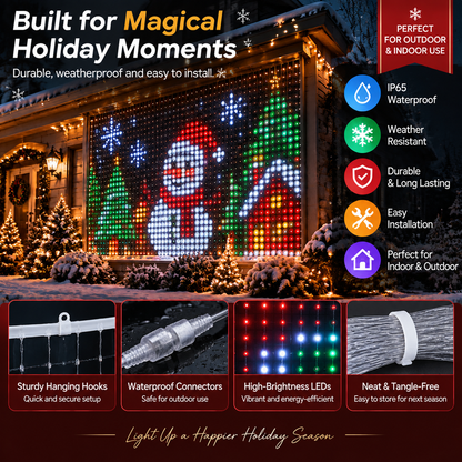 Smart RGB Pixel LED Curtain Lights