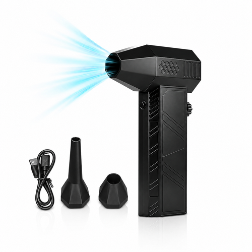 Powerful Turbo Mini Jet Fan, Rechargeable Portable Compact Handheld Fan