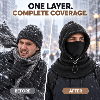 3-in-1 Winter Fleece Balaclava Hood 🧣❄️ Warm Face, Ear & Neck Cover