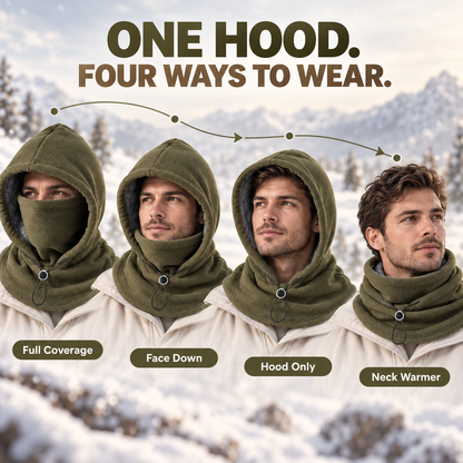 3-in-1 Winter Fleece Balaclava Hood 🧣❄️ Warm Face, Ear & Neck Cover