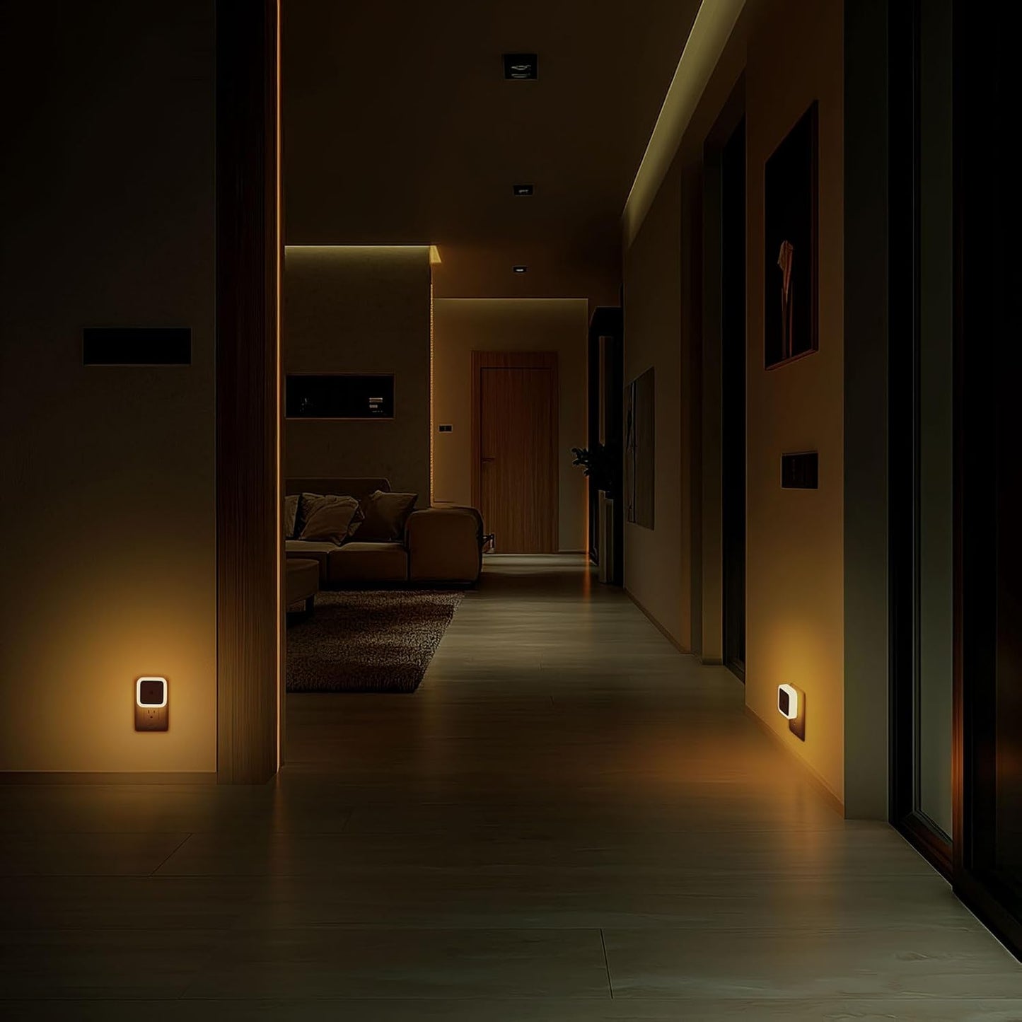 6pcs Night Light, Night Lights Plug into Wall , Nightlight Plug in Night Lights, Dusk to Dawn Night Lamp Led Night Light for Bedroom, Bathroom, Hallway Warm White