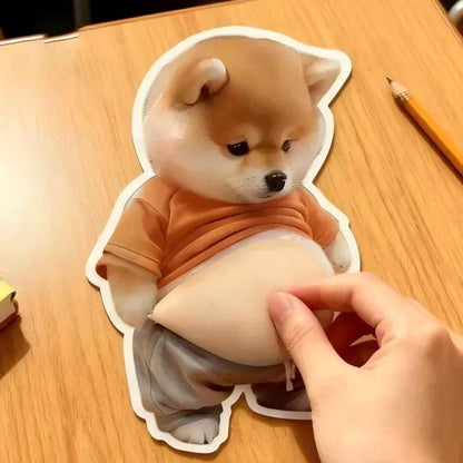 3D Dog & Cat Mochi Squishy Stickers – Stress Relief Toys