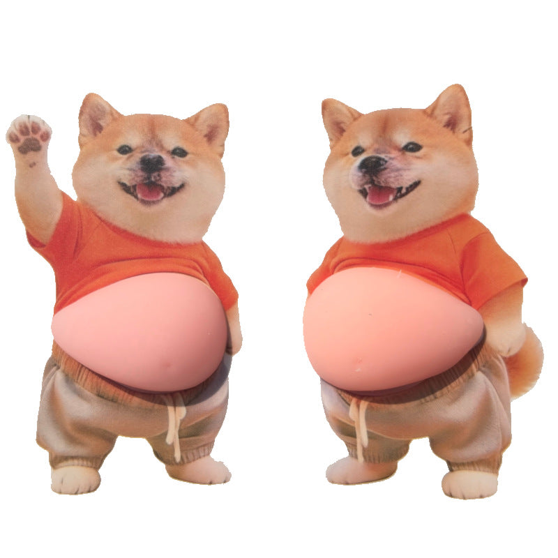 3D Dog & Cat Mochi Squishy Stickers – Stress Relief Toys