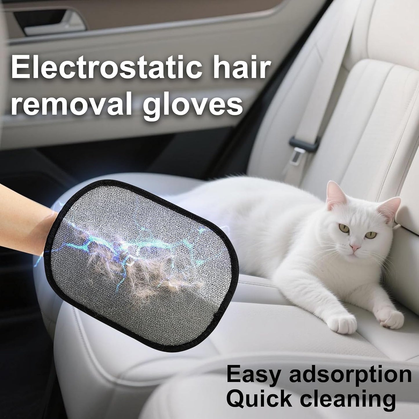 2PCS Efficient Pet Hair Removal Gloves – Ideal for Cats and Dogs