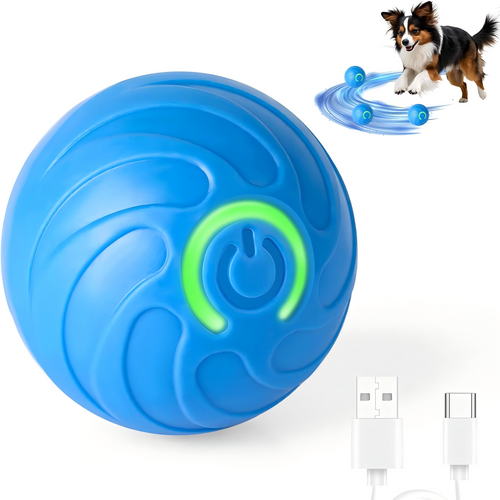 Interactive Automatic Dog Toy Ball – USB Rechargeable