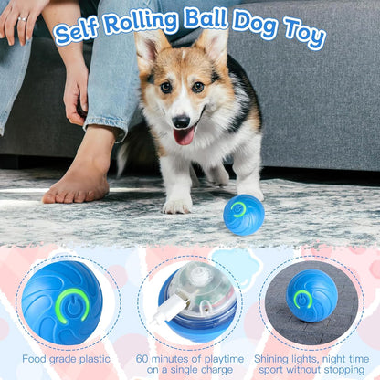 Interactive Automatic Dog Toy Ball – USB Rechargeable