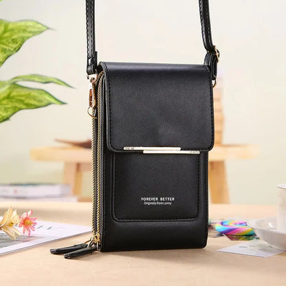 2026 Trendy Minimalist Elegant Women's Touchscreen Crossbody Phone Wallet