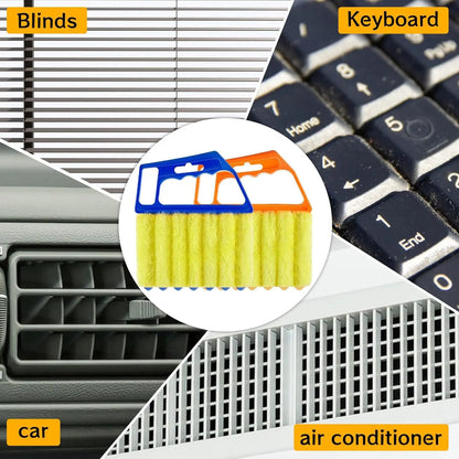 Blind window cleaning dust collector tool