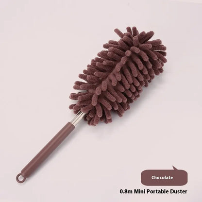 Retractable Car Interior Duster with Extension Pole – Soft Dashboard & Vent Cleaning Brush, Long Handle Detailing Tool