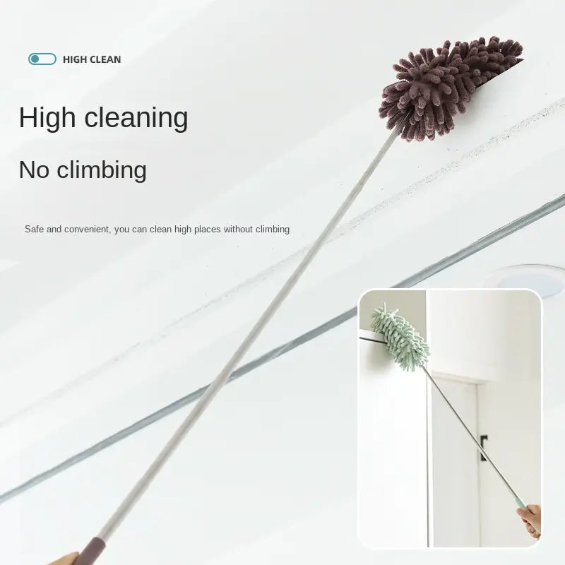 Retractable Car Interior Duster with Extension Pole – Soft Dashboard & Vent Cleaning Brush, Long Handle Detailing Tool