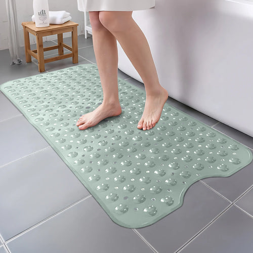 Anti-Slip Shower Mat with Suction Cups & Drain Holes