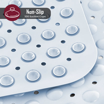 Anti-Slip Shower Mat with Suction Cups & Drain Holes