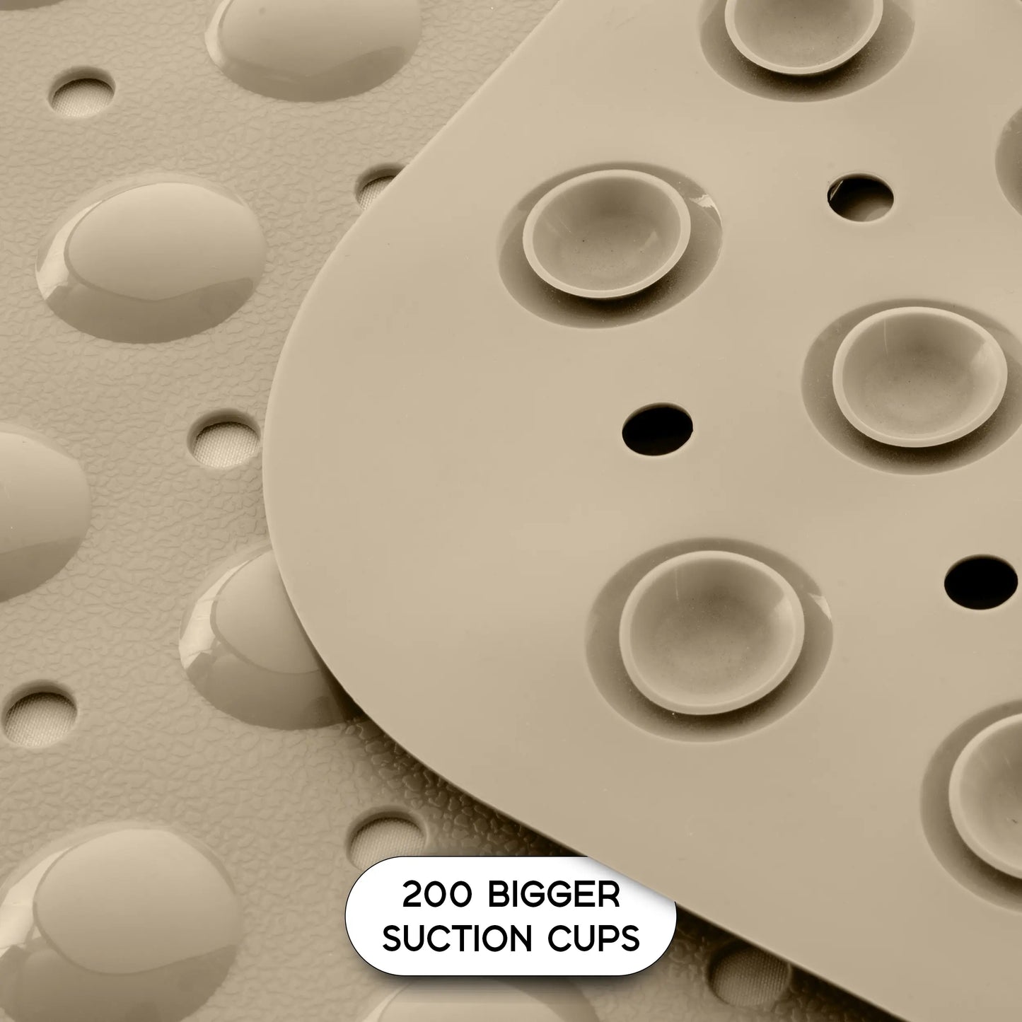 Anti-Slip Shower Mat with Suction Cups & Drain Holes