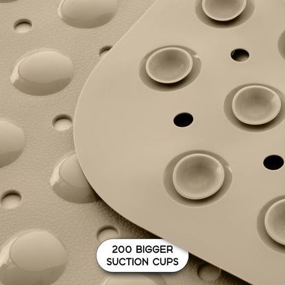 Anti-Slip Shower Mat with Suction Cups & Drain Holes