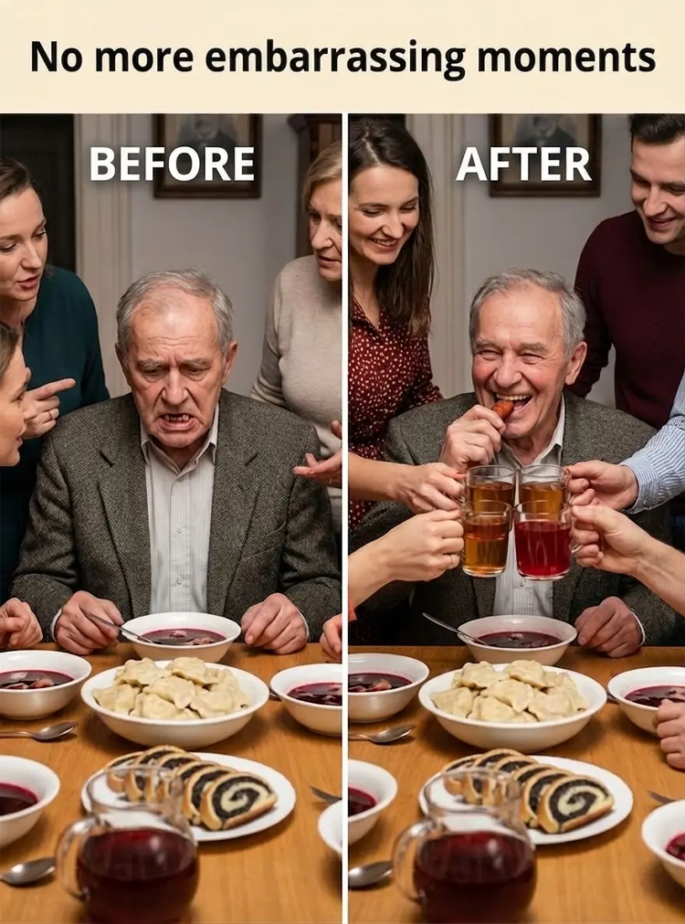 Before and after denture confidence comparison