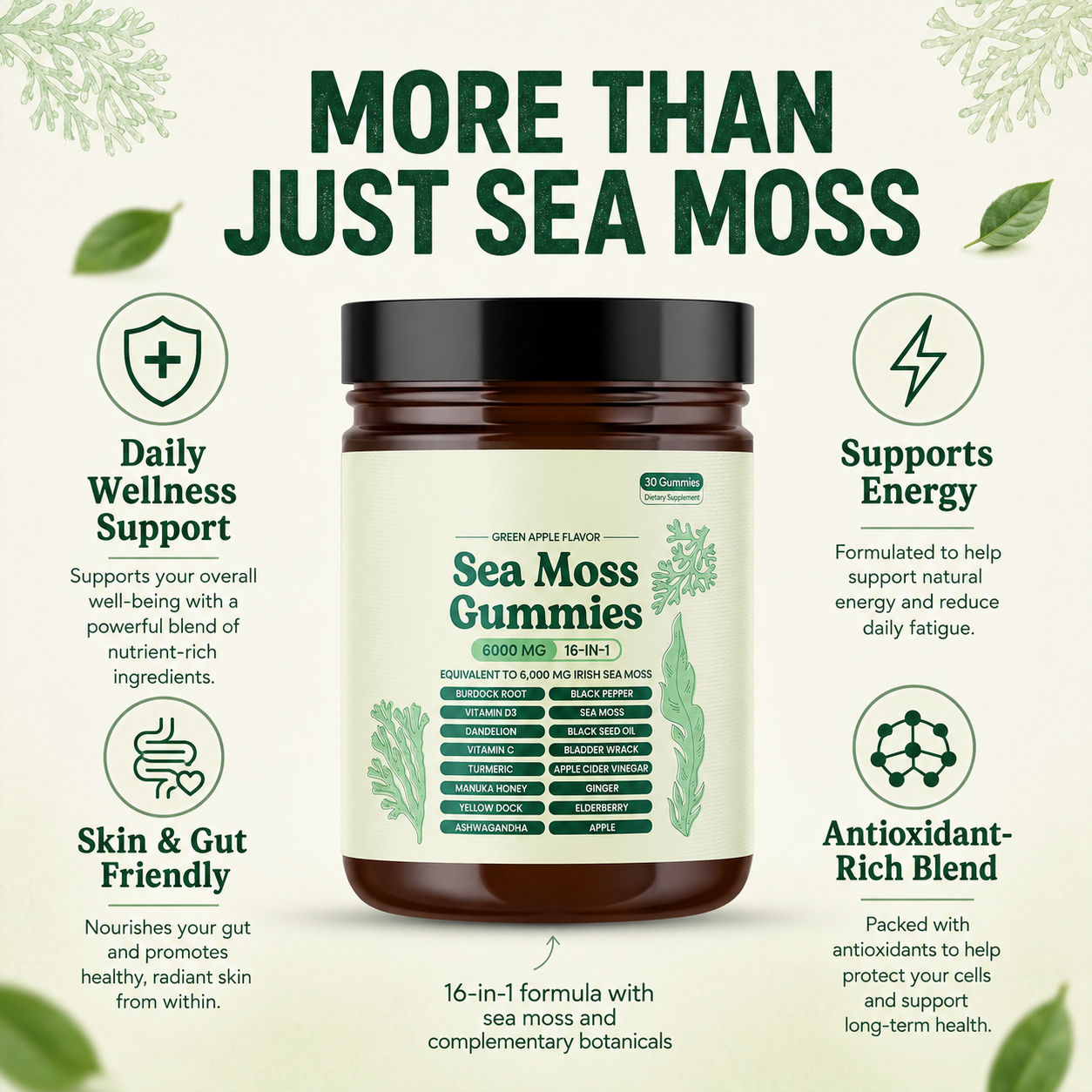 Sea Moss Gummies 16-in-1