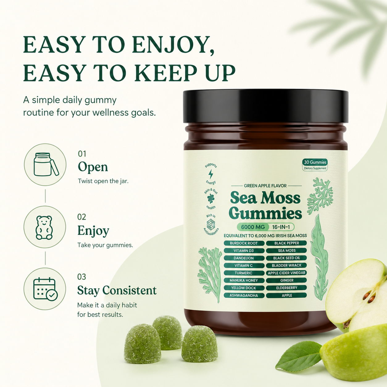 Sea Moss Gummies 16-in-1