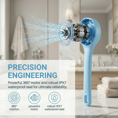 Electric Body Brush Back Scrubber - Dual Handle
