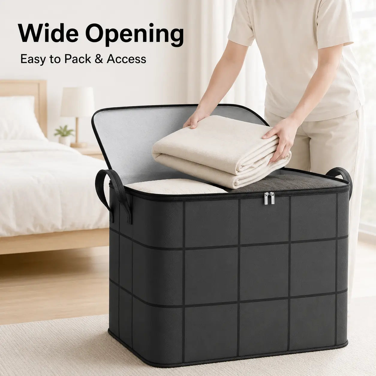 Dust-Proof Comforter and Bedding Organizer